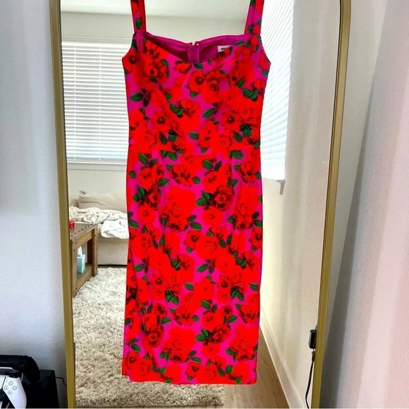 Monique Dress in Floral Pink - Picture 3 of 10